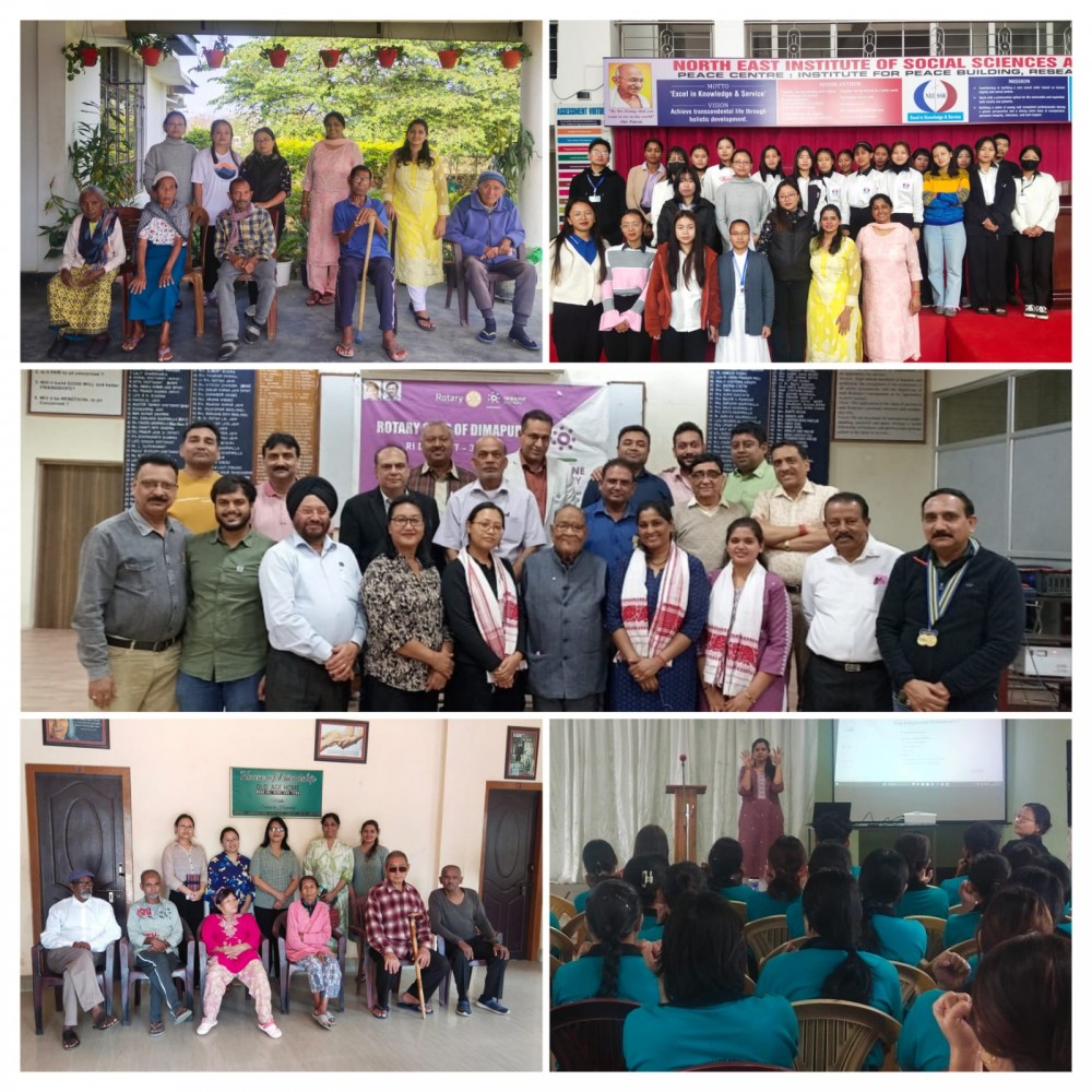 PDMDS officials during their visit to various places in Dimapur and Chumoükedima.